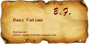 Basz Fatima névjegykártya